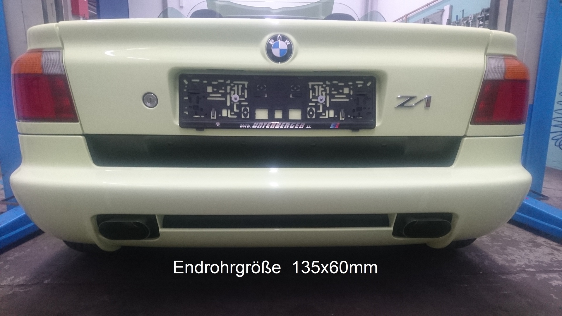 BMW Z1 Endschalldämpfer, BMW Z1 Auspuff